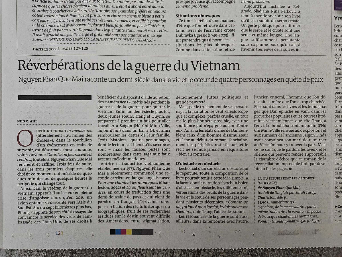 I can't believe it! My novel has just been reviewed on @MondedesLivres, the prestigious French newspaper! Grateful thanks to the support of the critic Nils C. Ahl and editors of @MondedesLivres, as well as my team at @LillyCharleston and @EditionPoint