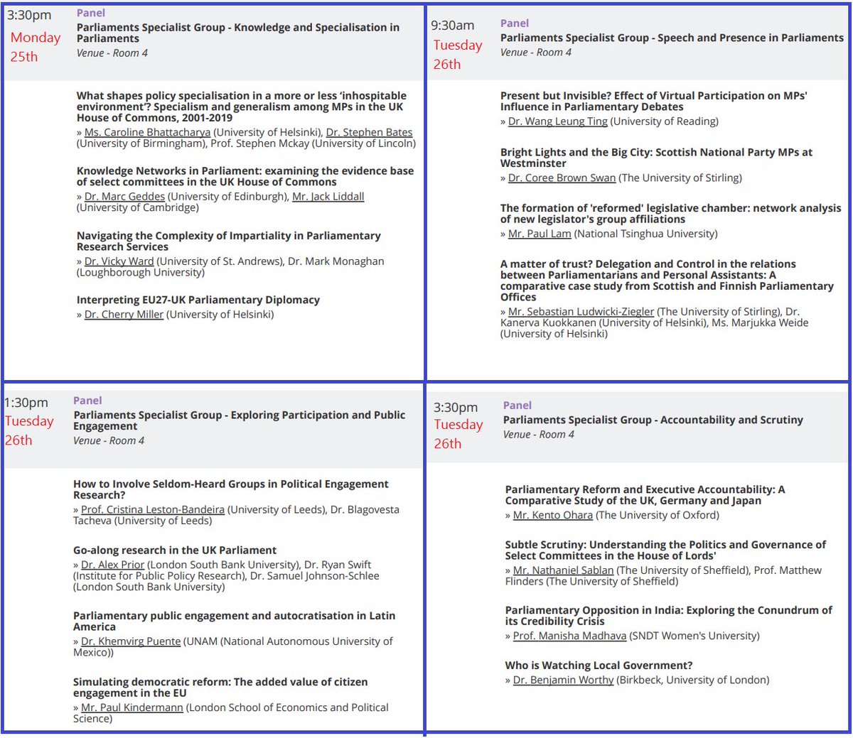 🎓 We are excited to have four panels at the 74th Annual Conference of the @PolStudiesAssoc, which will be held @StrathPolIR in Glasgow from 25-27 March!