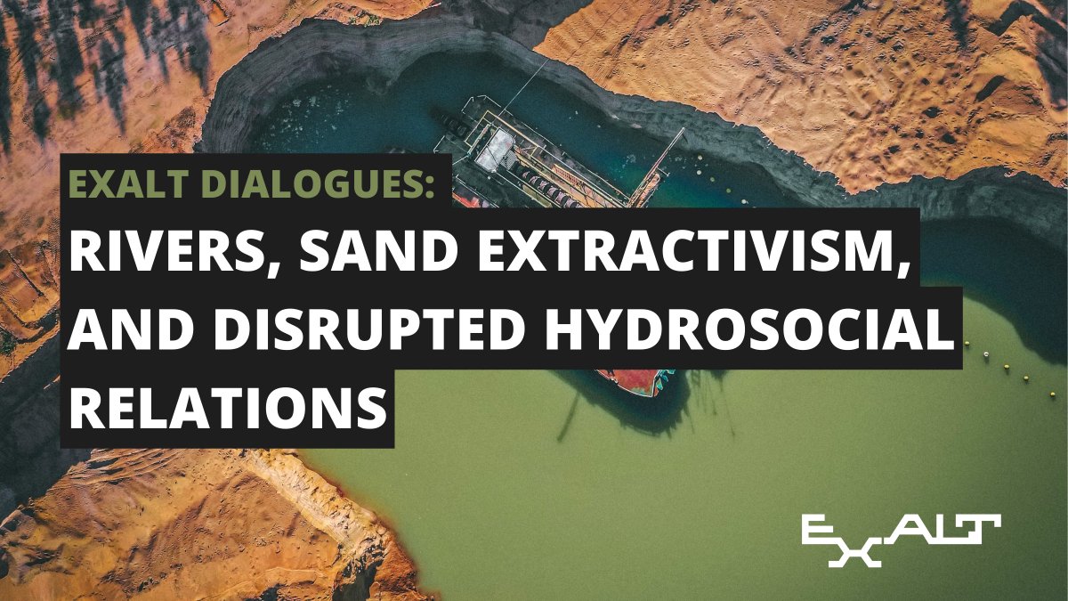 Interested in sand extractivism and disrupted hydrosocial relations? Join the next EXALT Dialogue, focusing on the increasing extractive pressure on the world's rivers. 🗓️Apr. 10th, 15 (Finnish time) ➡️Register: elomake.helsinki.fi/lomakkeet/1287… ℹ️ Read more: helsinki.fi/en/conferences…
