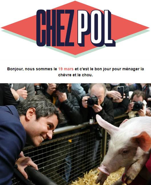 chez_pol's tweet image. C'est le bon jour pour ménager la chèvre et le chou #EauFroide #Paix #Pain #Fusée #Nirvana