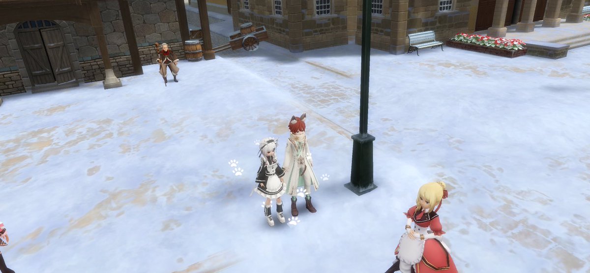 (うどんさん達、温めてますよ...)