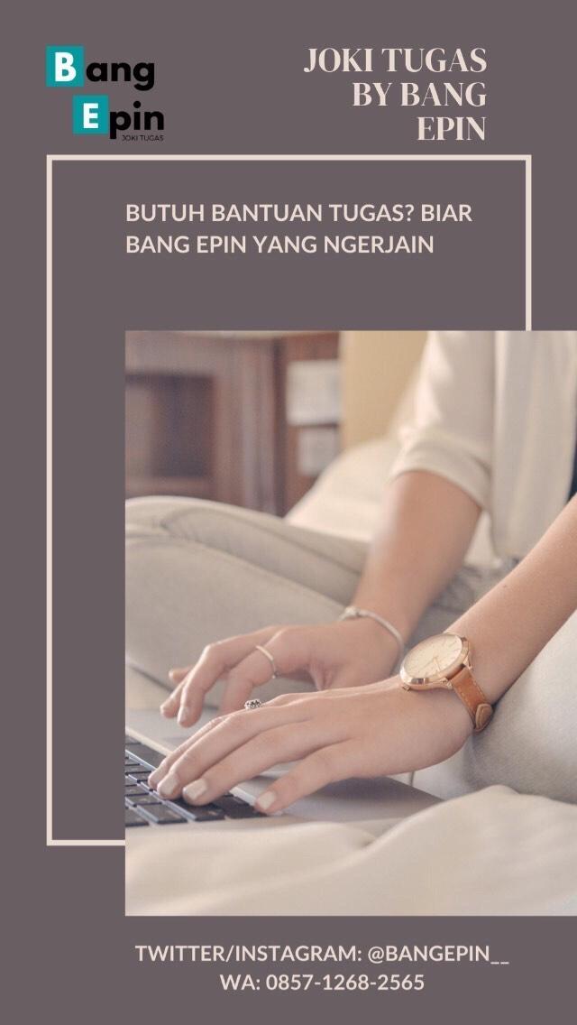 erpiinn's tweet photo. Halo kawan-kawan, gua mau nawarin jasa joki tugas nih. Jika kalian butuh bantuan ngerjain tugas kuliah seperti:
√ ‌Review Jurnal
√ ‌Bikin Makalah
√ ‌Bikin Esay
√ ‌Bikin PPT
√ ‌Dll
Sabi banget nih @bangepin__ kerjain, buat fee bisalah di nego lewat DM ya guys. https://t.co/URrtDKtqVQ