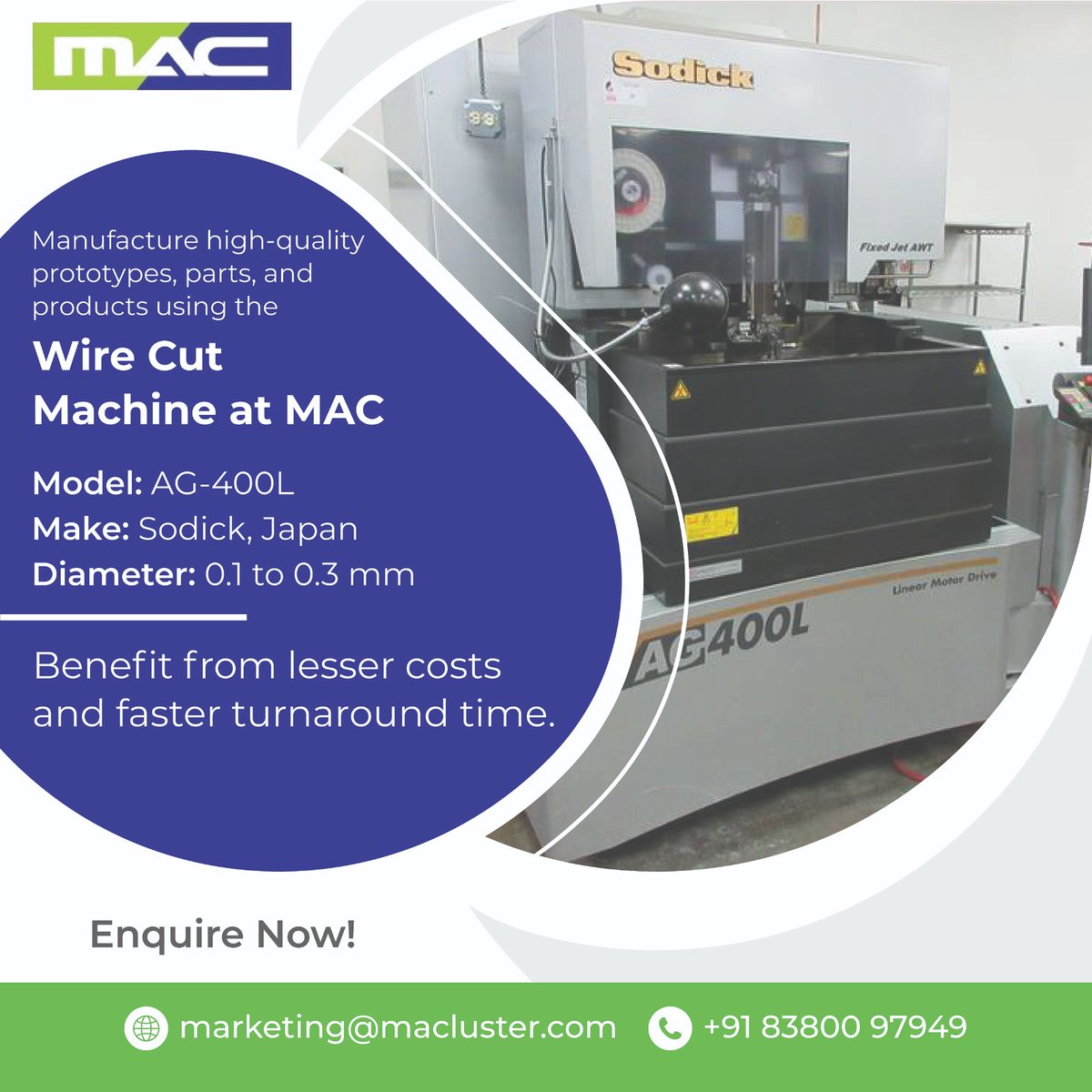 macaurangabad's tweet photo. #WireCut
A machine of the highest accuracy and excellence.
Suitable for manufacturers of gauges, tools, fixtures, etc.
Outsource your work to the most advanced tool room in the Marathwada.
Enquire now!
#wirecutMachine #toolroom #manufacturing #MAC #MarathwadaAutoCluster https://t.co/SsJeUKT127