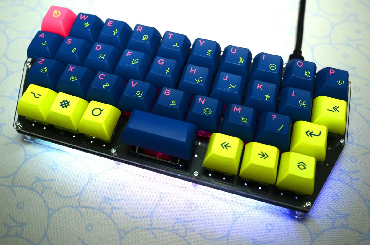 KAT EXPLOSION キーキャップ 自作キーボード rama オープンソース系自作キーボード「Iris」のビルドに