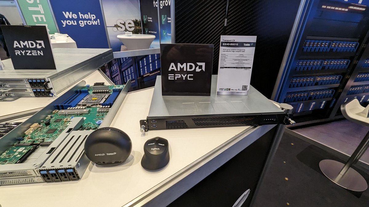 MiTACcomputing's tweet photo. We are at #Cloudfest! 💪Come visit us at booth #H12. Explore the Tyan and MiTAC Computing Technology unveiled cutting-edge cloud server platforms featuring the latest #AMD EPYC 9004, Ryzen 7000 series, and 5th Gen #Intel® Xeon® Scalable processors.

#HPC #AI #Tyan #MiTAC https://t.co/KWzzATi4GZ