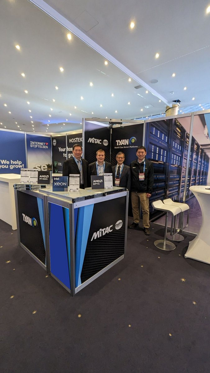 MiTACcomputing's tweet photo. We are at #Cloudfest! 💪Come visit us at booth #H12. Explore the Tyan and MiTAC Computing Technology unveiled cutting-edge cloud server platforms featuring the latest #AMD EPYC 9004, Ryzen 7000 series, and 5th Gen #Intel® Xeon® Scalable processors.

#HPC #AI #Tyan #MiTAC https://t.co/KWzzATi4GZ