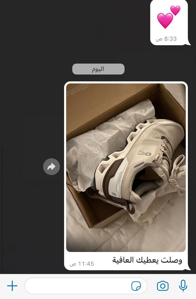G2Y9P's tweet photo. طلب عميلتي لشوز اون راننق on running 🤍✅
بنات يلي تبي تطلب تتواصل معي دايركت لرد السريع 👆 https://t.co/sCyunBHNrU