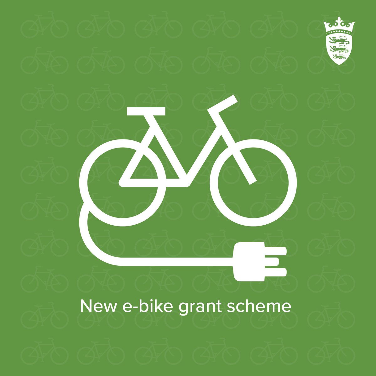 From midday today there will be another opportunity to apply for the e-bike voucher grant scheme. 🚲 Vouchers available: 🔋 £300 towards a standard e-bike 🔋 £600 towards an e-cargo bike 🔋 £600 towards an adapted e-cycle gov.je/ebike