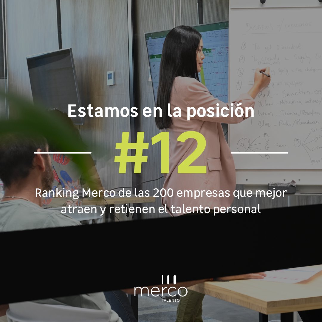 🌟@MercoRanking nos ha reconocido como uno de los 10 mejores equipos de #RRHH de España pero, además, nos posicionamos en el puesto 12 del ranking Merco Talento 🙌. Nuestro ideal es crear un entorno donde todos puedan ser su mejor versión. #SomosLeroyMerlin