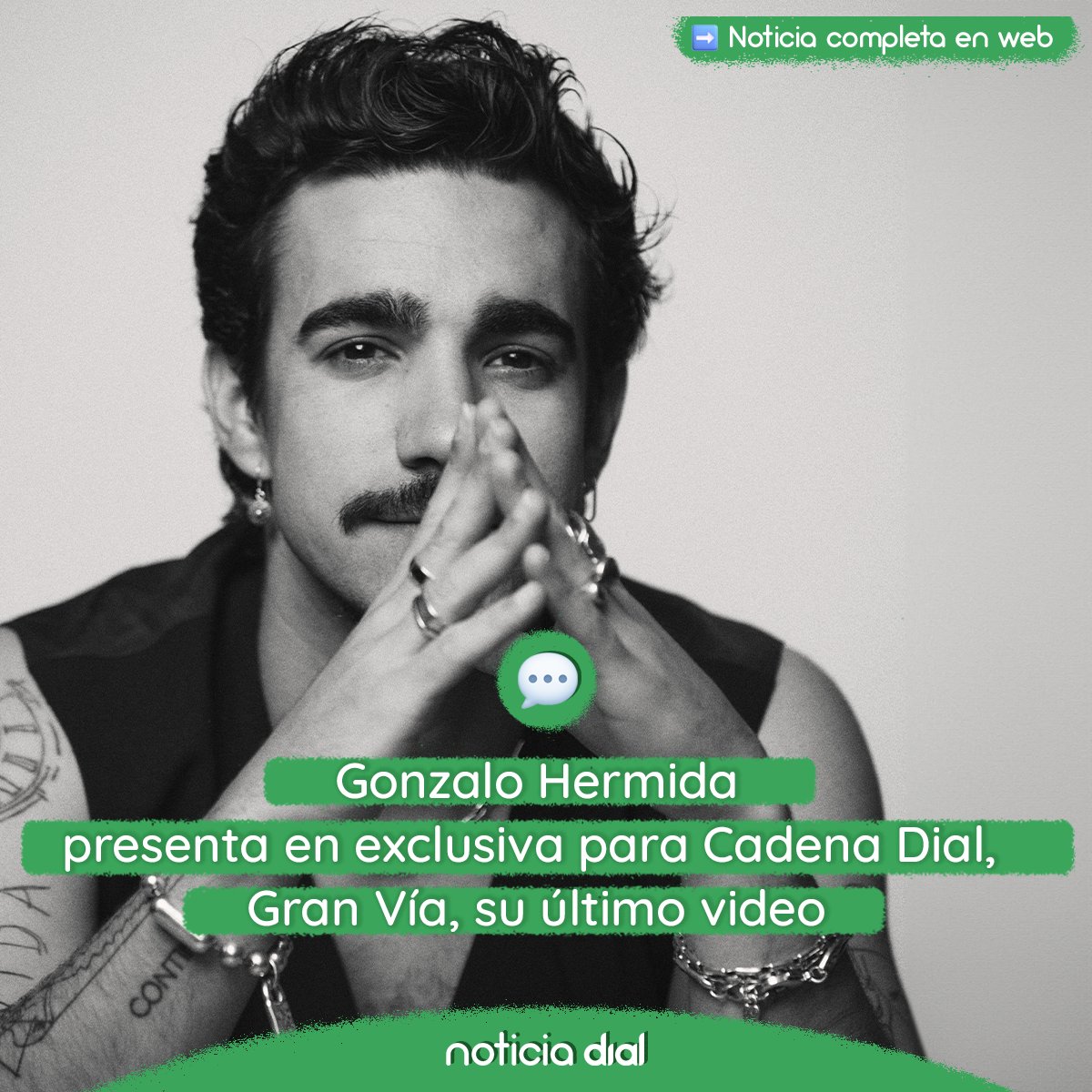 ESTRENO EXCLUSIVO 🎉
Gonzalo Hermida presenta en exclusiva para Cadena Dial, Gran Vía, su último videoclip

<a href="/hermidagonzalo/">Gonzalo Hermida</a>
🔗cdial.es/dowmr2