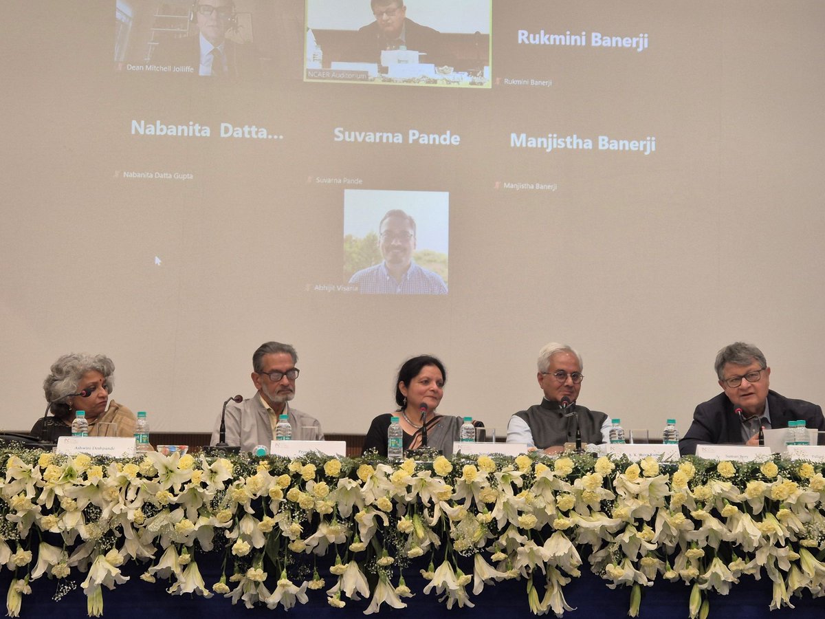 ncaer's tweet photo. #BookLaunch of 'India’s Social and Economic Transformation in the 21st Century' based on @ncaer IHDS findings

A panel on 'Data for Development', followed by book release by Sh. Suman Bery, Vice Chairman, NITI Aayog. Gratitude to all participants for their valuable contributions! https://t.co/zQzynZwHNH