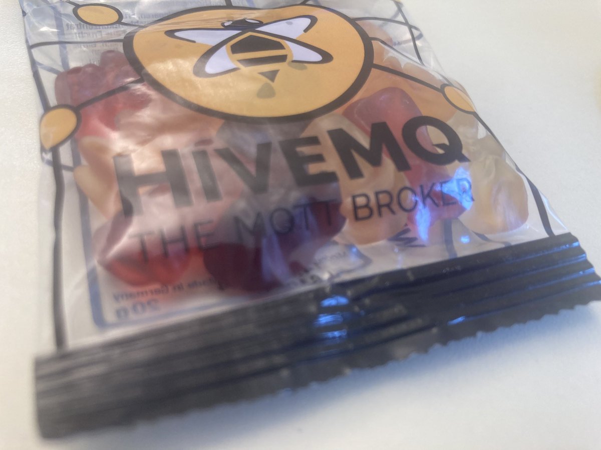 #MQTT gummy bears! Yum :) @OASISopen MQTT-SN standards workshop. Thanks @HiveMQ