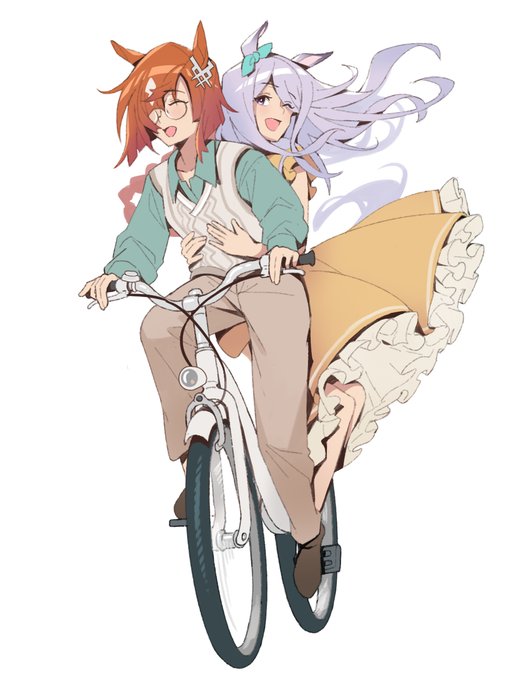 「自転車 茶髪」のTwitter画像/イラスト(新着)