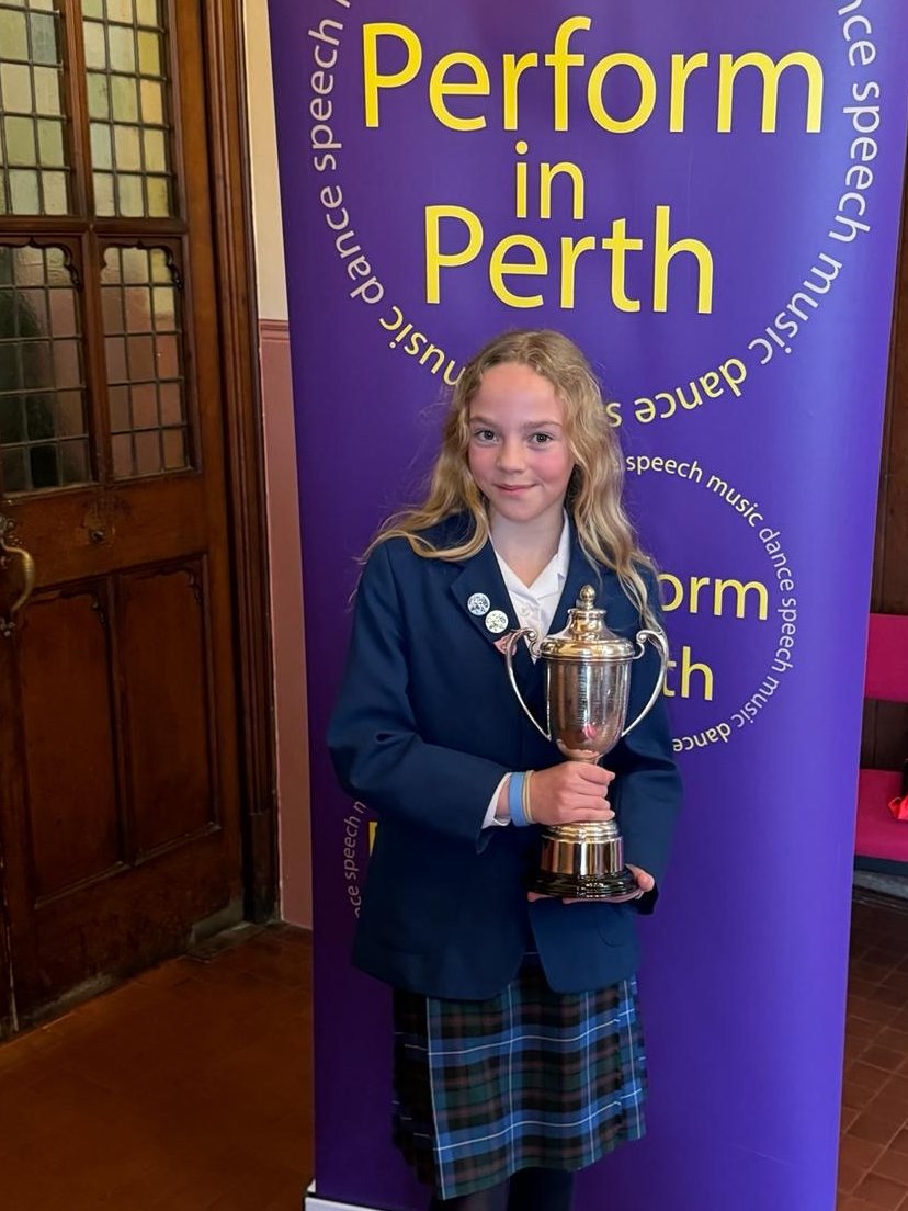 Craigclowan's tweet photo. Congratulations to #CraigclowanForm6's Morven ๐ What a stellar performance at Perform in Perth last Friday, claiming victory in both the Disney Songs and Scots Song categories, earning her the prestigious Anne Nicol Cup! ๐๐ถ
#CraigclowanSeniors #TalentShines #performinperth https://t.co/Tm1K3exvEu