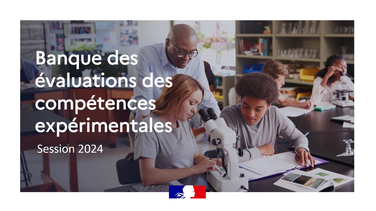 📢 Les banques des évaluations des compétences expérimentales (ECE) en SVT et physique-chimie pour la session du #Bac2024 série générale sont en ligne sur eduscol.

▶ eduscol.education.fr/2561/banques-d…