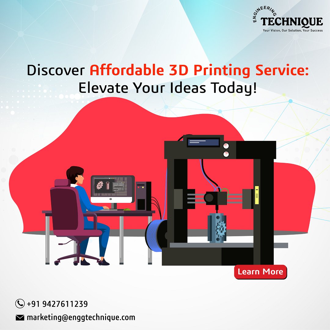 engg_technique's tweet photo. Looking to bring your ideas to life? Explore our affordable 3D printing services! From prototypes to personalized gifts, we've got you covered. Let's turn your vision into reality! https://t.co/6lfmimkhOd
#3DPrinting #additivemanufacturing #3dprinter #engineeringtechnique https://t.co/9UvM1lZqjD