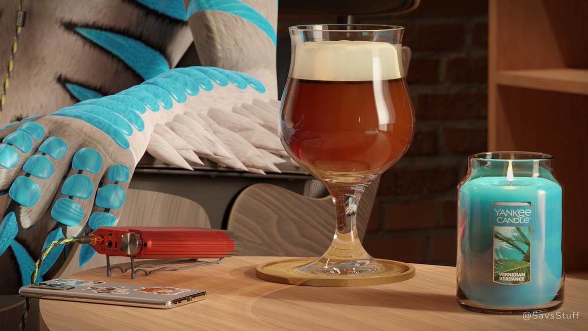 SavsStuff's tweet photo. Modeled so much unnecessary detail lol

@novatoshsh's OnePlus Nord 2 5G with stickers, iDSD Diablo 2, some tasty Chocolate Bock and a special custom Yankee Candle. I wonder what it smells like? https://t.co/vKEUNGvLyw