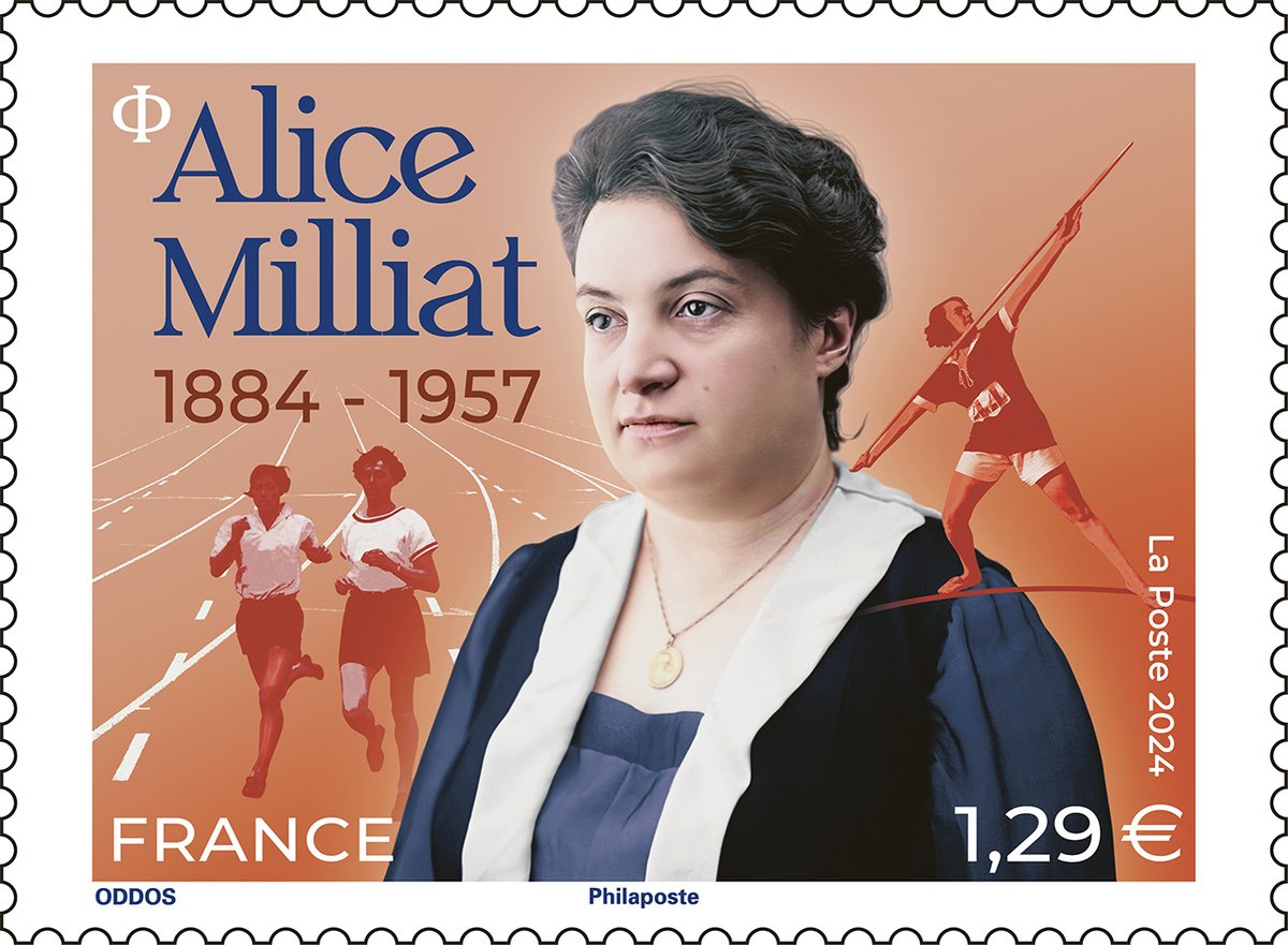 ToutSurLeTimbre (@toutsurletimbre) on Twitter photo 🆕Le 6 mai 2024, La Poste émettra un #timbre à l’effigie d’Alice MILLIAT sportive accomplie, féministe engagée qui a organisé en 1922 les premiers Jeux féminins.
#natation #laposte #philatelie #philately #jeuxolympiques
<a href="/FAMilliat/">Fondation Alice Milliat</a> <a href="/LPNews_IDF/">La Poste Groupe IDF</a> <a href="/LPNews_PDL/">La Poste Groupe PDL</a> 🆕Le 6 mai 2024, La Poste émettra un #timbre à l’effigie d’Alice MILLIAT sportive accomplie, féministe engagée qui a organisé en 1922 les premiers Jeux féminins.
#natation #laposte #philatelie #philately #jeuxolympiques
<a href="/FAMilliat/">Fondation Alice Milliat</a> <a href="/LPNews_IDF/">La Poste Groupe IDF</a> <a href="/LPNews_PDL/">La Poste Groupe PDL</a>
