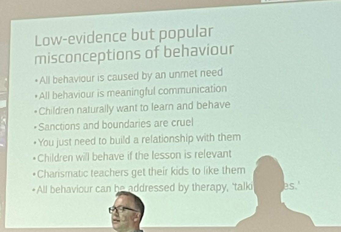 Imagine giving this feedback to an ECT:

- You need to be more charismatic for students to behave. 

- Your lessons just need to be more relevant as children naturally want to behave.

-Just build a relationship with them

How is this helpful?? How will this improve teaching? SMH