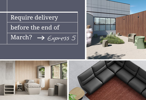 UK based customers, order from our Express 5 range &amp; you can take delivery in just 5 working days. Subject to stock: Scotland, Ireland &amp; NI, please allow 14 days.

Contact us on +44 (0)1622 237830 or email sales@pineapplecontracts.com, alternatively visit ow.ly/fC9x50QVm8m