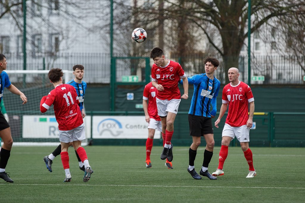 JerseyBullsFC's tweet photo. Some great snaps from our official club photographer @atopphoto from our game against @Sandhursttownfc 

Check out the full album 👉 https://t.co/CVTm5hy8ko

#BackTheBulls https://t.co/UBfD4Y5Mkp