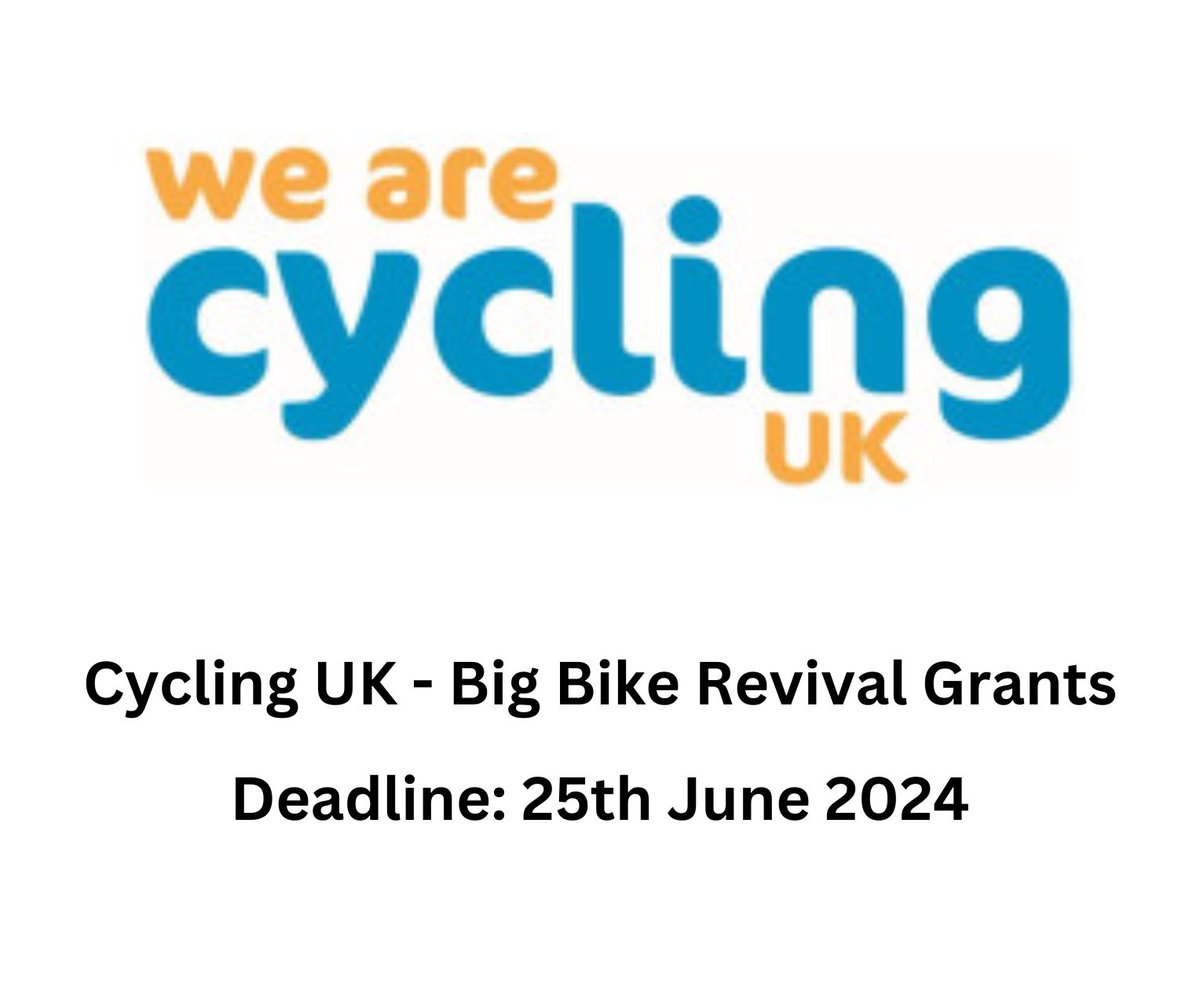 📢Funding now available ⬇️
Cycling UK is offering grants of up to £3,500 for voluntary and community cycle groups across England to deliver projects
cyclinguk.org/bigbikerevival