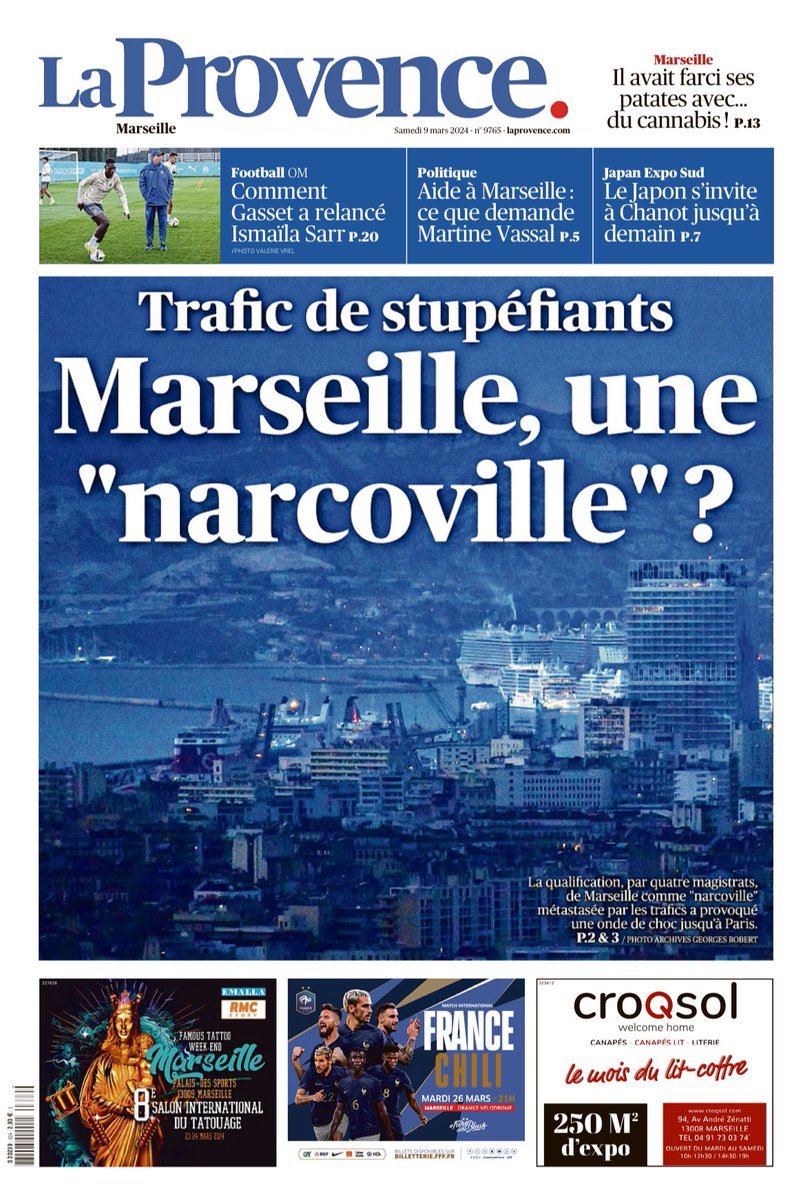 Emmanuel Macron pour une opération « place nette XXL » à Marseille, une réponse à la « narcoville » décrite par des magistrats laprovence.com/article/region…