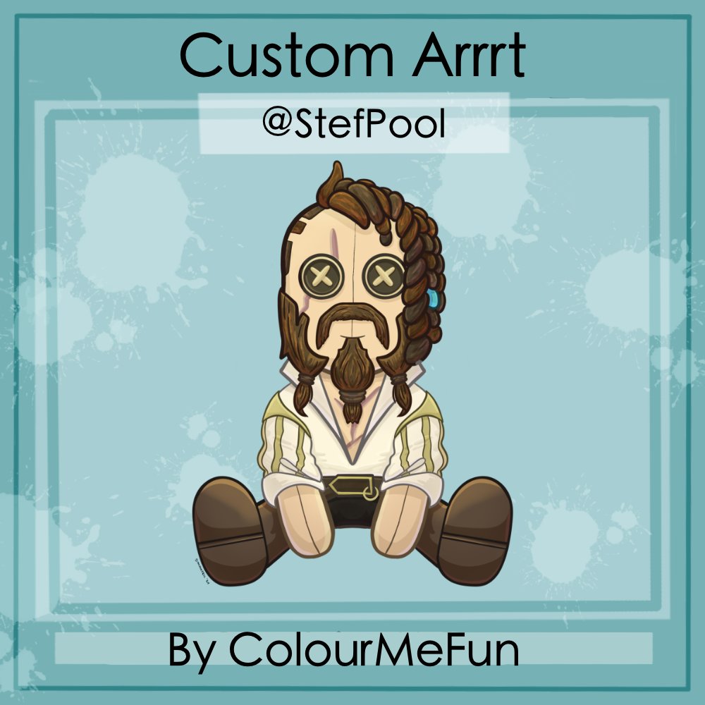 ColourMeFun's tweet photo. The new emissary doll trinkets have been a real inspiration - although I can't pick a favourite from the 4!

Thank you @StefPool for commissioning me. I really enjoyed drawing your pirate. 

If you'd like one of your own, pop me a DM and let's chat!

#SeaOfThieves #BeMorePirate https://t.co/iKpoiK2NW7
