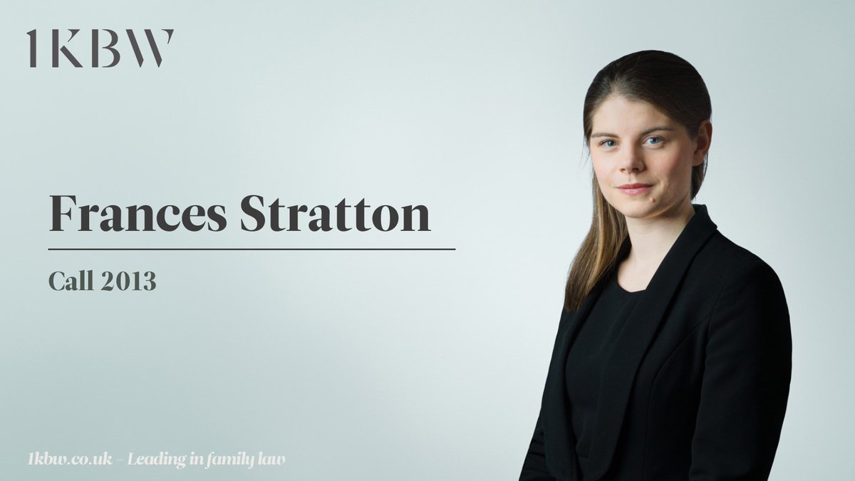 We are delighted to welcome Frances Stratton back from maternity leave. For further information regarding Frances’ availability please contact a member of the clerking team. 1kbw.co.uk/barrister/fran…
