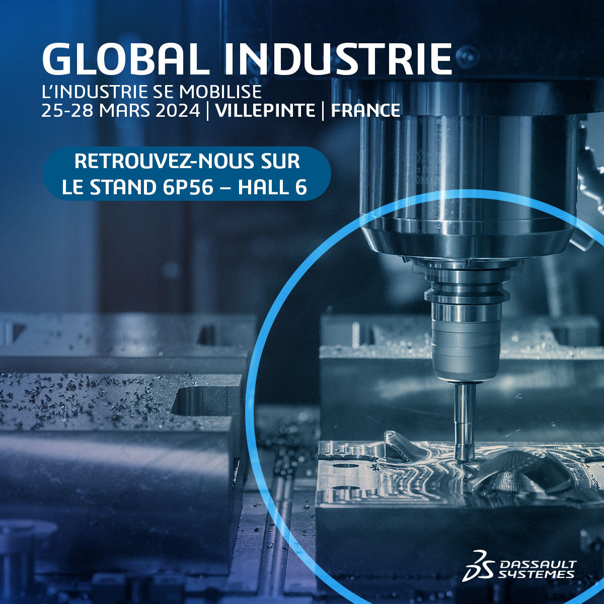 ⏰ J-7 avant GLOBAL INDUSTRIE ! Du 25 au 28 mars, rendez-vous à Paris Nord Villepinte pour découvrir comment 'L'industrie se mobilise'. À cette occasion, ne manquez pas l'intervention de Christophe Eschenbrenner, 3DEXPERIENCE Marketplace Sales Manager chez Dassault Systèmes.