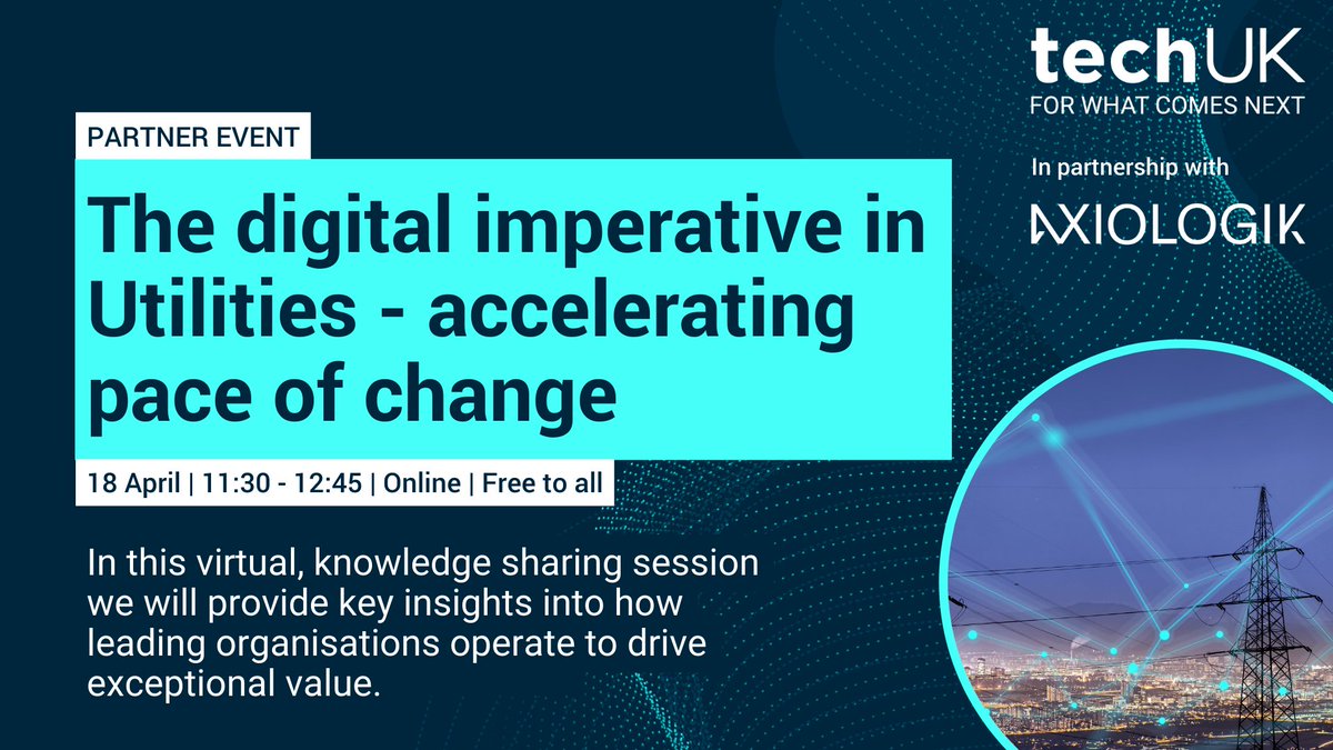 Join our upcoming webinar with @techUK to discover the importance of aligning organisational capability with strategic value to deliver the digitalisation agenda. eu1.hubs.ly/H089v0d0 📆 18th April 2024 🕙 11:30 am - 12:30pm