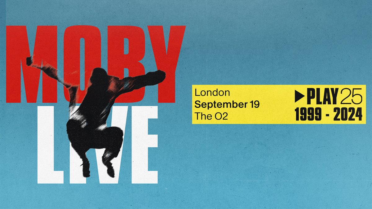 NEW >> Celebrating the 25th anniversary of his album ‘Play’, #Moby is heading to @TheO2 London in September 💥
 
Sign up to MetMusic for access to our #METpresale on Thursday 21st March at 10am 👉 metropolism.uk/KpE350QVFAo