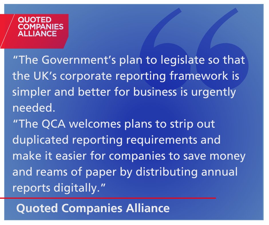 “The Government’s plan to legislate so that the UK’s #corporatereporting framework is simpler and better for #business is urgently needed.