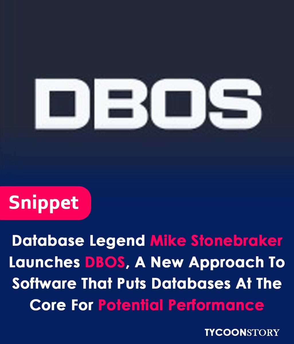 Mike Stonebraker, a database pioneer, launches DBOS, a revolutionary OS with a database at its core
#database #operatingsystem #cloud #data #sql #mit #stanford #databricks #venturecapital #seedfunding #research #innovation #security #ransomware #timetraveldebugging @DBOS_Inc