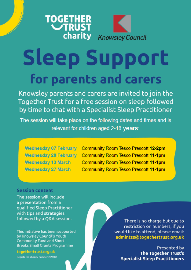 Do you need help with your child's sleep? Next week we are running our final session in Knowsley. It's free to attend and we still have places available #childsleep #sleepsupport
👇