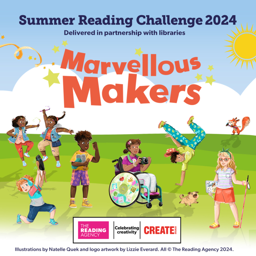 We've teamed up with @readingagency for their #SummerReadingChallenge 2024 - Marvellous Makers! This summer, we'll be empowering children to express themselves through creativity and reading. Find out more: i.mtr.cool/tcxvwjohcg #MarvellousMakers