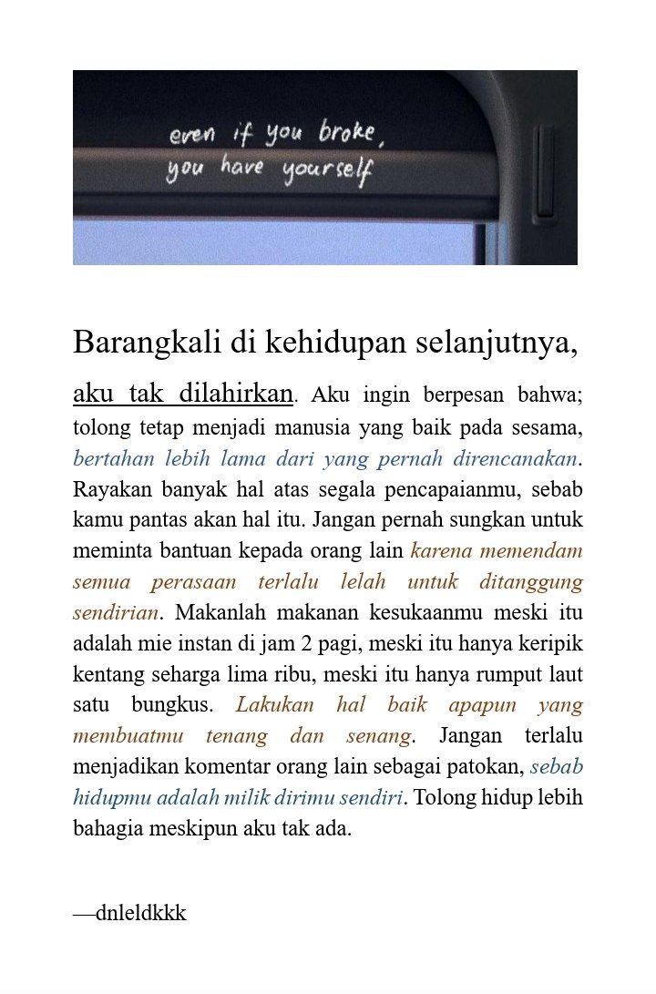 literarybase's tweet image. Karya | mari bertahan lebih lama dari yang pernah direncanakan
