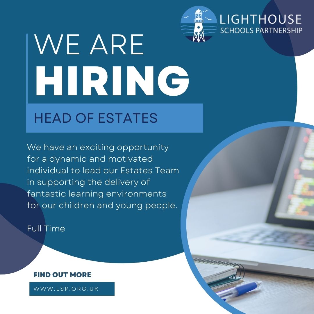 VACANCY | Head of Estates We have an exciting opportunity for a dynamic and motivated individual to lead our Estates Team in supporting the delivery of fantastic learning environments for our children and young people. Find out more: eteach.com/jobs?empNo=519…