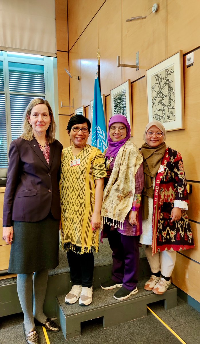Pleased to meet members of the Indonesian Women’s Commission (Komnas Perempuan) during the #HumanRightsCommittee review of progress on civil and political rights in Indonesia.