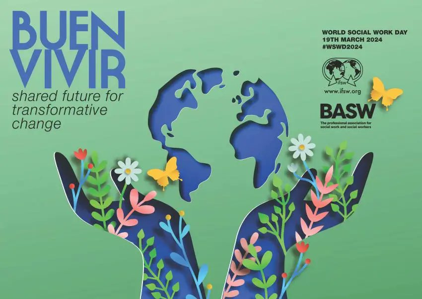 Today is #WorldSocialWorkDay, where we recognise and celebrate the efforts of social workers across the world. 👩🏻‍🦱👳🏽‍♂️👵🏻 This year’s theme is ‘Buen Vivur: Shared Future for Transformative Change’. Click here to find out more! 👉🏻 tinyurl.com/3j9yfkr6 #WSWD2024