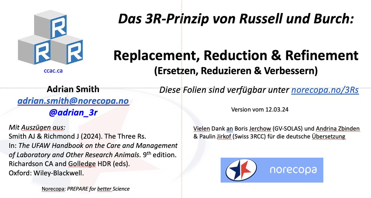 Adrian Smith (@adrian_3r) on Twitter photo On my way home from ibmb.unibas.ch/en/education/c… where we launched a German translation of Norecopa’s comprehensive slide deck about the 3R concept: norecopa.no/3R Many thanks to <a href="/bjerchow/">Boris Jerchow</a>, @PJirkof and Andrina Zbinden for the translation. More at norecopa.no/Basel On my way home from ibmb.unibas.ch/en/education/c… where we launched a German translation of Norecopa’s comprehensive slide deck about the 3R concept: norecopa.no/3R Many thanks to <a href="/bjerchow/">Boris Jerchow</a>, @PJirkof and Andrina Zbinden for the translation. More at norecopa.no/Basel