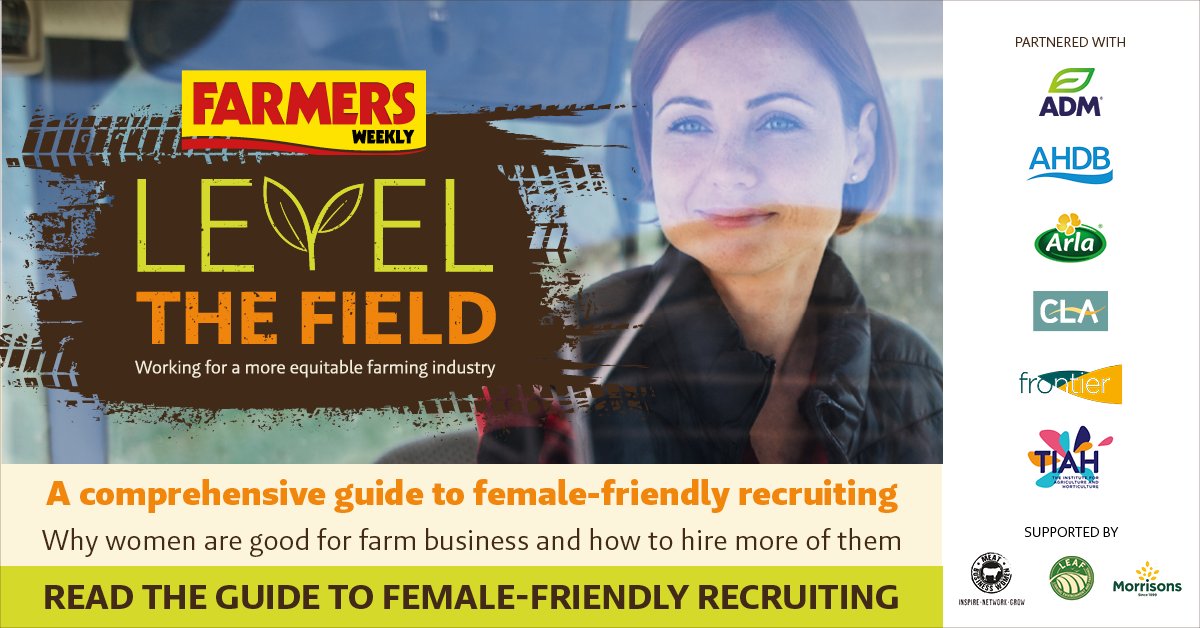 We're passionate about driving gender balance across all sectors of the food and agri-supply chain. Which is why we're proud to stand alongside @FarmersWeekly, who are championing diversity and inclusivity every step of the way in their Level the Field initiative