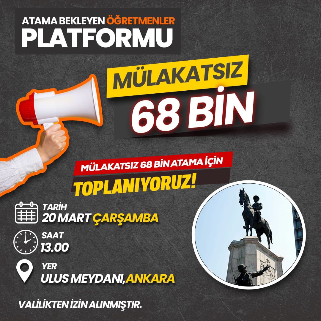 Biz Öğretmenler…

Geliyoruz!

#Öğretmen31MartıBekliyor