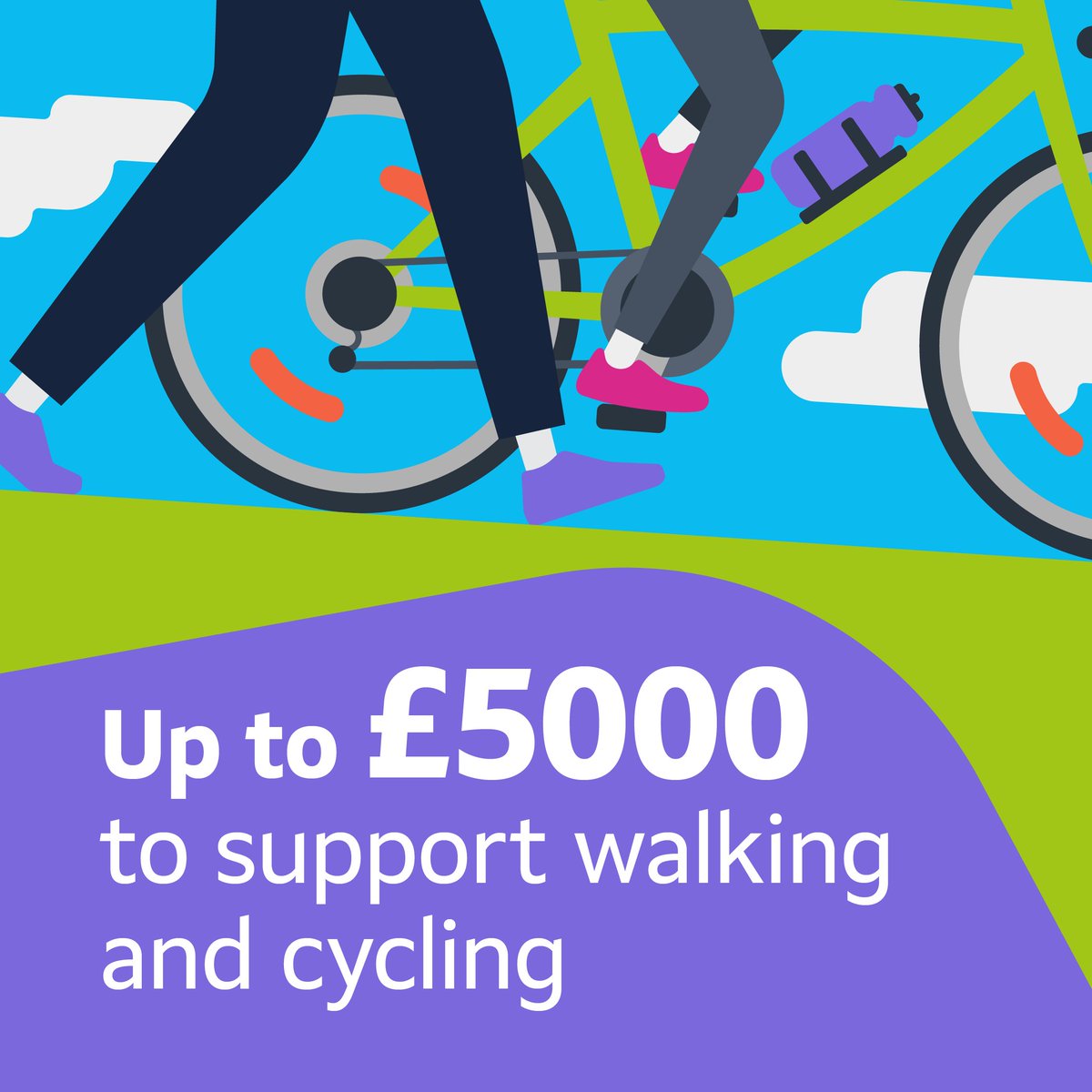 We want more people to walk, cycle and wheel.

Could your organisation make this happen? 

<a href="/WestYorkshireCA/">West Yorkshire Combined Authority</a> want to give you £5000 to make your creative idea a reality.

Learn more and apply: cyclecityconnect.co.uk/get-inspired/o…

Deadline is midnight 9 April.