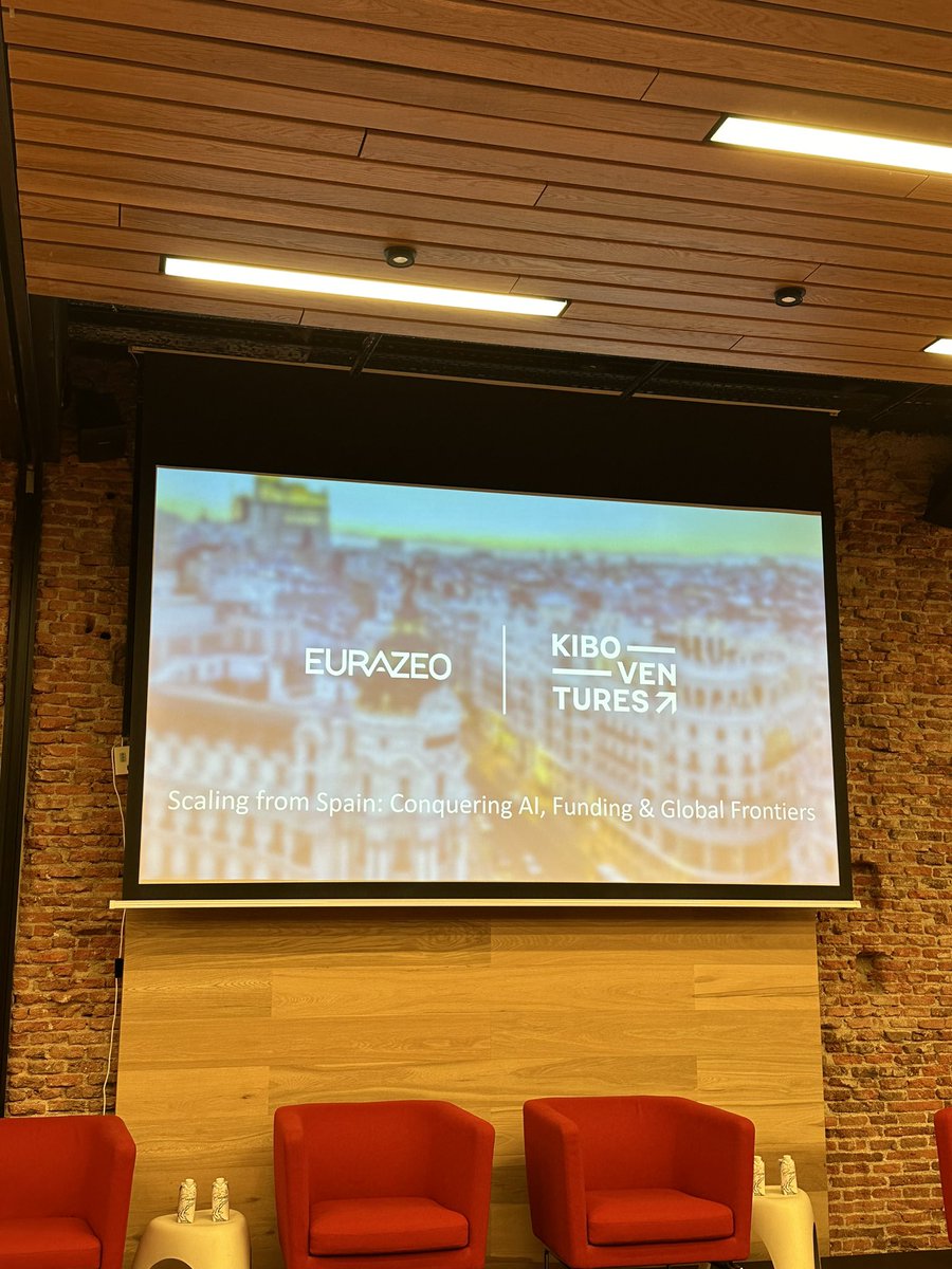 At @kiboventures we are doing a great event in partnership with <a href="/eurazeo/">Eurazeo</a> on how to grow global companies from Spain. Lots of great examples and founding teams presenting today:  <a href="/jobandtalent_es/">Job&Talent España</a> <a href="/devo_Inc/">Devo</a> <a href="/onum_inc/">Onum</a> <a href="/Trucksters_FTL/">Trucksters</a> and many more!