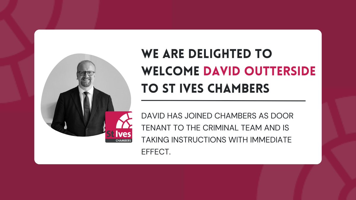 To view David Outterside’s profile and place instructions, please visit: ow.ly/8s4950QWqON