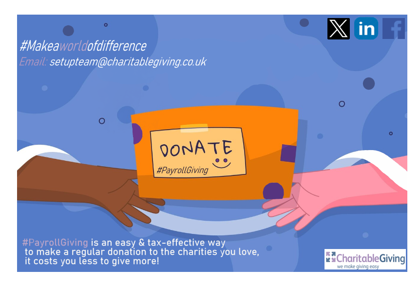 Does the company you work for have a #PayrollGiving scheme in place? Or are you an #employer interested in finding out how you can set one up? We can help! Email: setupteam@charitablegiving.co.uk #MakeADifference #SupportCharities #Donations #Charity #Donate #CharitableGiving