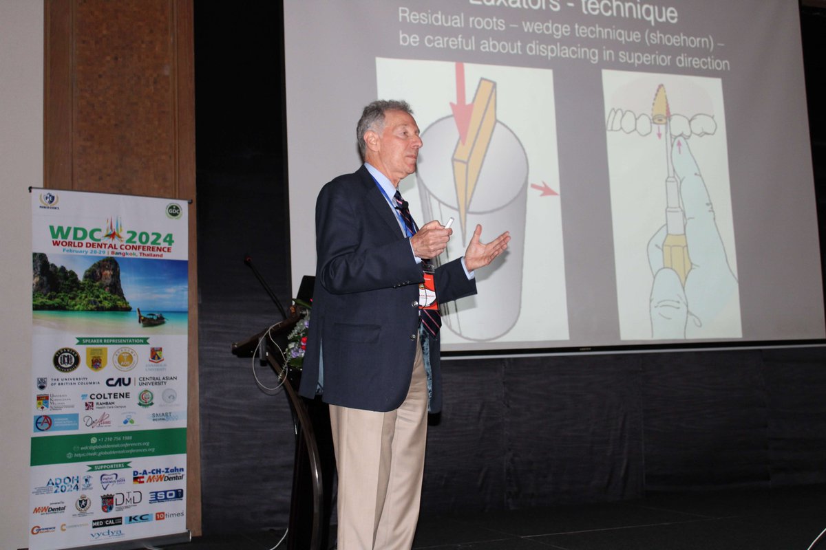 GlobalDentConf's tweet photo. Dr. Alan Jeroff shared groundbreaking insights on "THE 10 SECOND EXTRACTION" at the 10th World Dental Conference (#WDC2024) in Bangkok, Thailand, on February 28-29, 2024.
#GlobalDentalConferences #WorldDentalConference #DentalConference #Dentist #ADOH #WDC https://t.co/dBCfXyoHuG