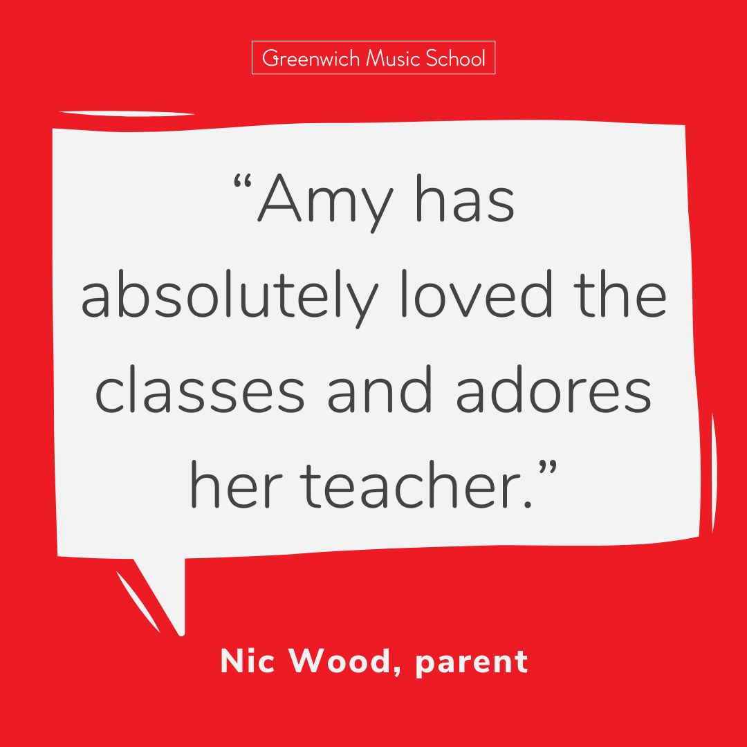 'Amy has absolutely loved the classes and adores her teacher. They seem to be very encouraging and help those new to piano enjoy the sessions.' -- Nic Wood, parent