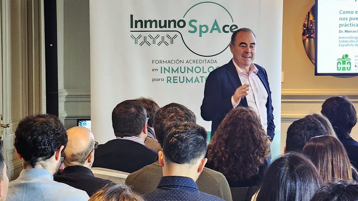 ucb_iberia's tweet photo. 🩺 #InmunoSpace, los encuentros profesionales con reumatólogos, patrocinados por #UCBIberia, concluyeron la semana pasada. Así fue la última sesión en #Santander https://t.co/P5GLK4Q4tp